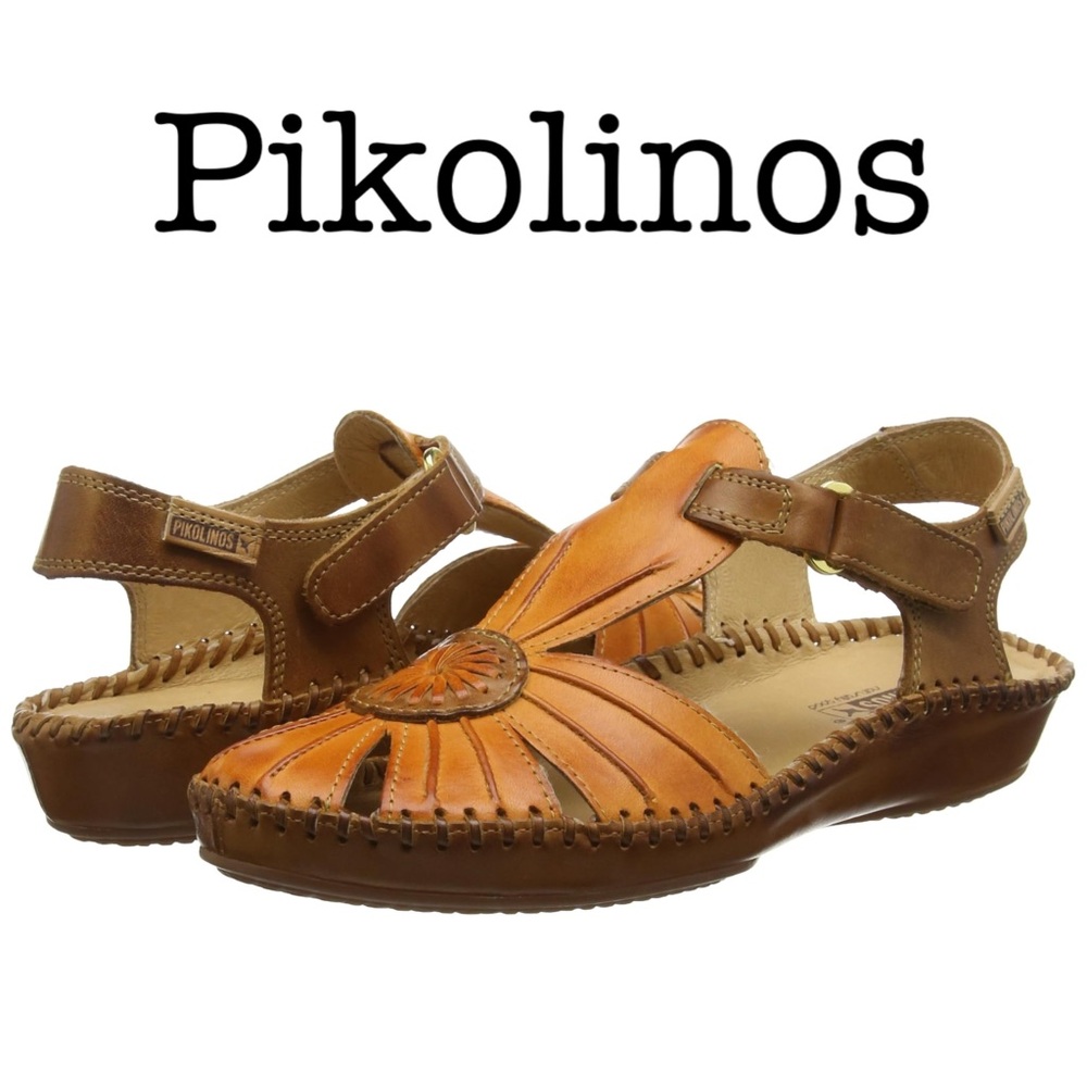 Pikolinos Margarita Brown Leather Sandals Size 41